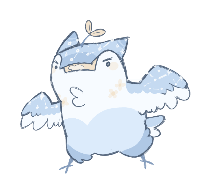 an angry blue bird like creature called a howltar